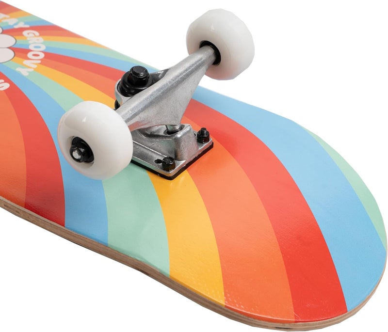 Amrgot Skateboards for Beginners,31 * 8 inches Complete Skateboards for Kids,Boys,Girls and Adults,7 Layer Maple Wood,Double Kick Deck Concave Standard and Tricks Skateboard - Image 4
